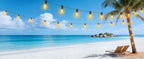 VGUXG Solar Patio String Lights, 50 ft, 15 Sockets