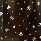 LUDILO White Snowflake Window Clings, 135 Pieces