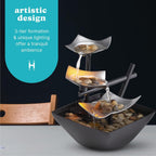 Homedics Silver Springs Tabletop Water Fountain