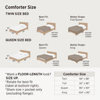 Bedsure Brown Gingham Queen Comforter Set, 3 Pieces