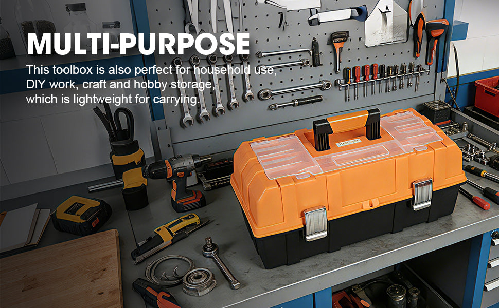 Torin ATRJH-3430T Three-Tier Tool Box – 16.5 inches, Orange – 16.5 inches / Orange – product detail