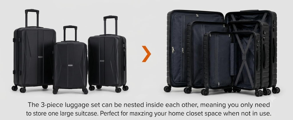 CONCEPTEN C3-ABS5PCS-BU Hardside Luggage Set – 5PCS, Blue – Blue / 5PCS – product detail