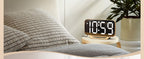 Peakeep Mirror Digital Alarm Clock, Gold