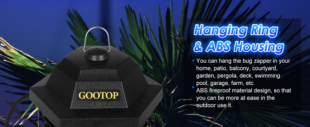 GOOTOP Plug-In Electric Bug Zapper, Black