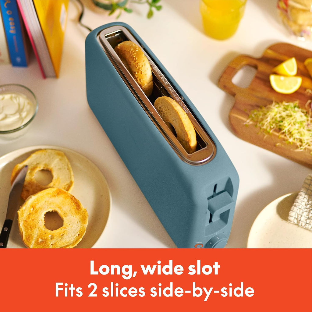 BELLA Fits-Anywhere Slim Toaster, Surf, 2 Slice