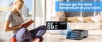 TechGlow Bluetooth Speaker Stand with Dual Alarm Clock, Black