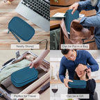 FYY Two-Layer Tech Organizer Pouch, Dark Green