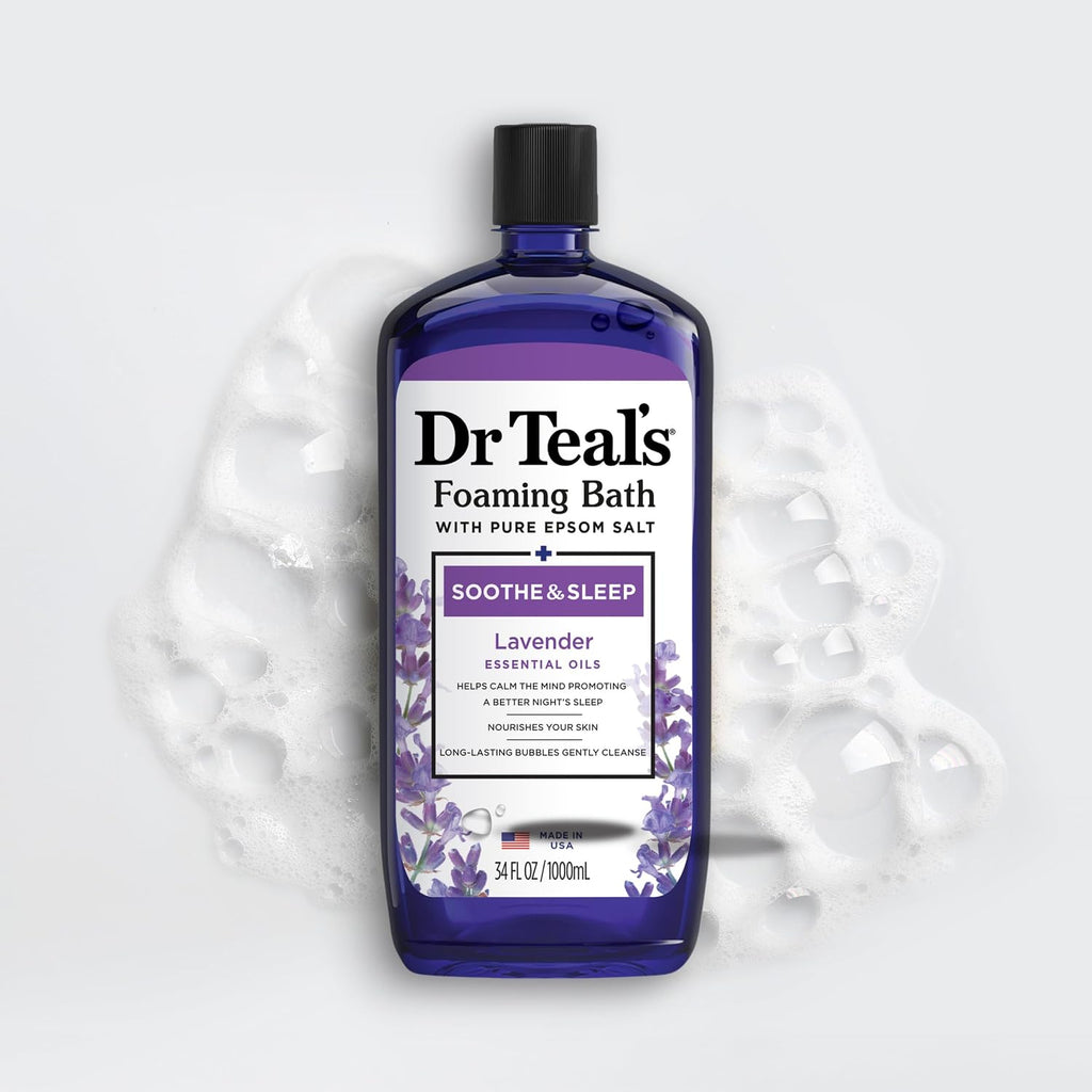 Dr Teal's Lavender Foaming Bath, 34 fl oz, 2-Pack
