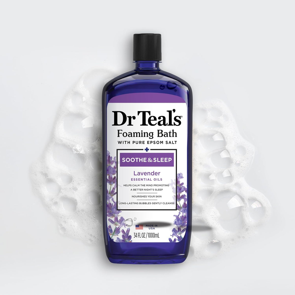 Dr Teal's Lavender Foaming Bath, 34 fl oz, 2-Pack