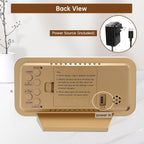 Peakeep Mirror Digital Alarm Clock, Gold