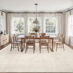 Luxturiy Vintage-Style Area Rug, Beige, 8 x 10 ft