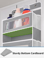JARLINK Five-Pocket Door Organizer, Grey, Standard