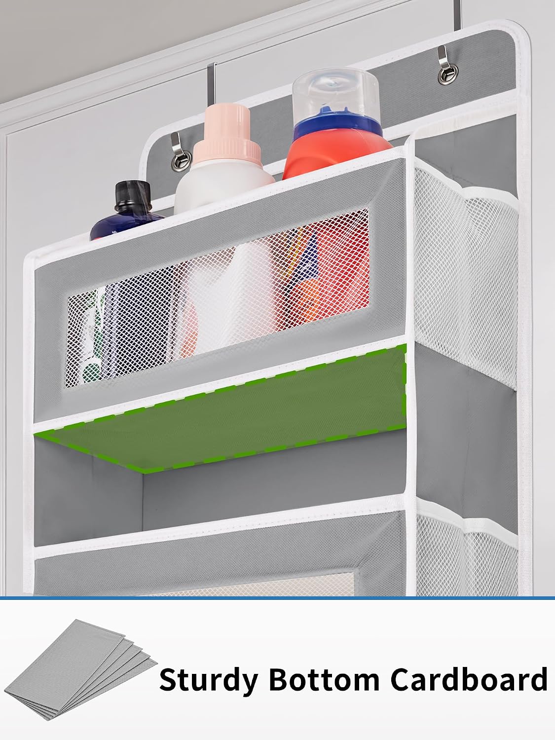 JARLINK Five-Pocket Door Organizer, Grey, Standard