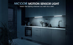 MCGOR Rechargeable Motion-Sensor Cabinet Lights, 10-Inch, 2-Pack